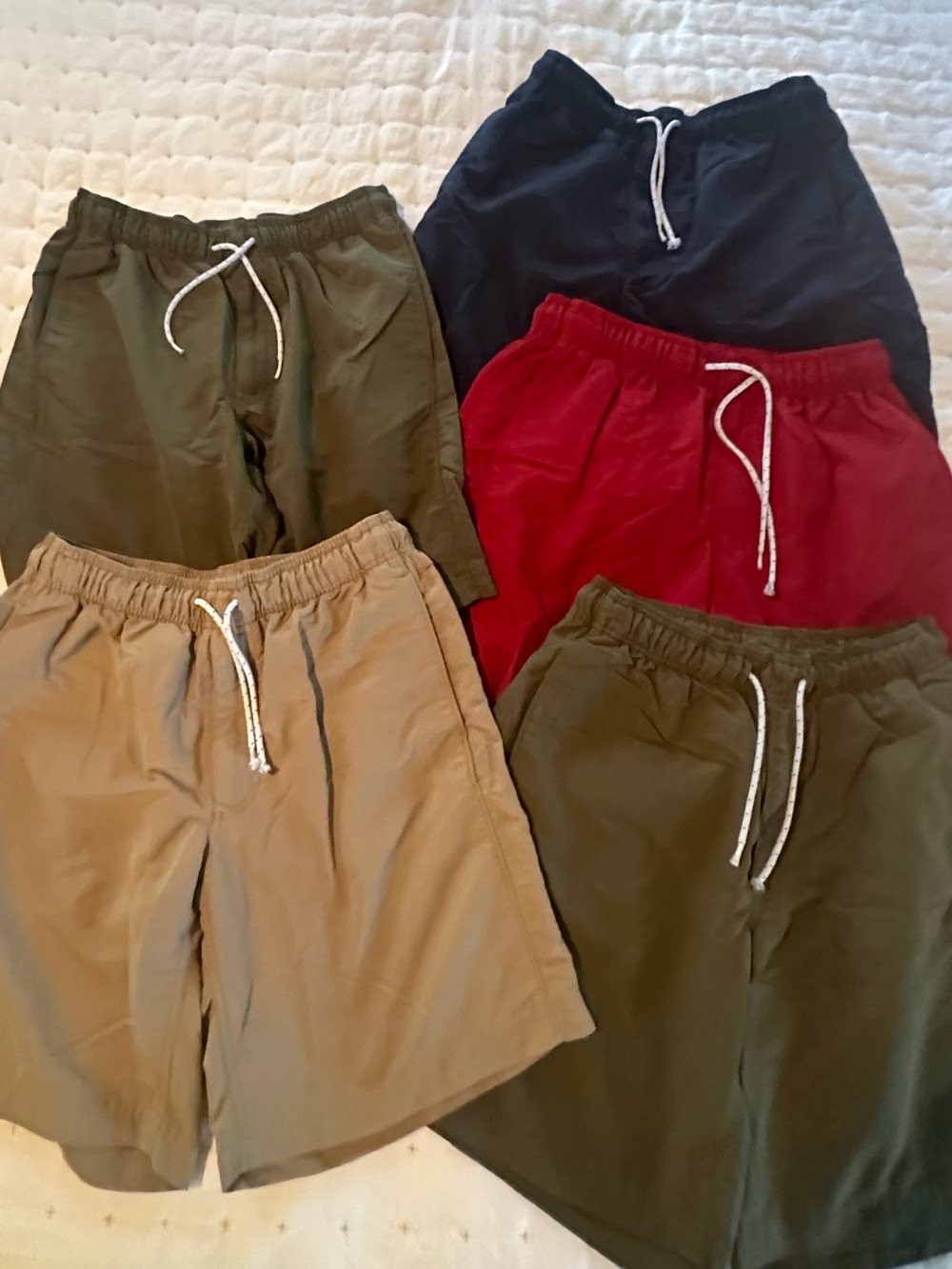 DULUTH TRADING CO. Men's Drawstring Shorts - LOT of 5 Pairs- Size M